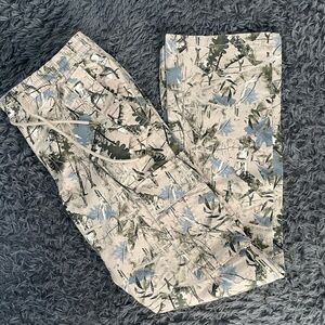 Men Size Large FOREVER 21 Mens Slim-Fit Camo Camouflage Print Cargo Pants